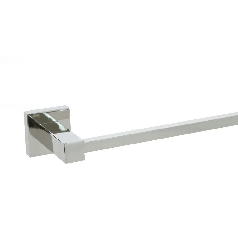 Aguzzo Quadro 750mm Single Towel Rail - Polished Stainless Steel