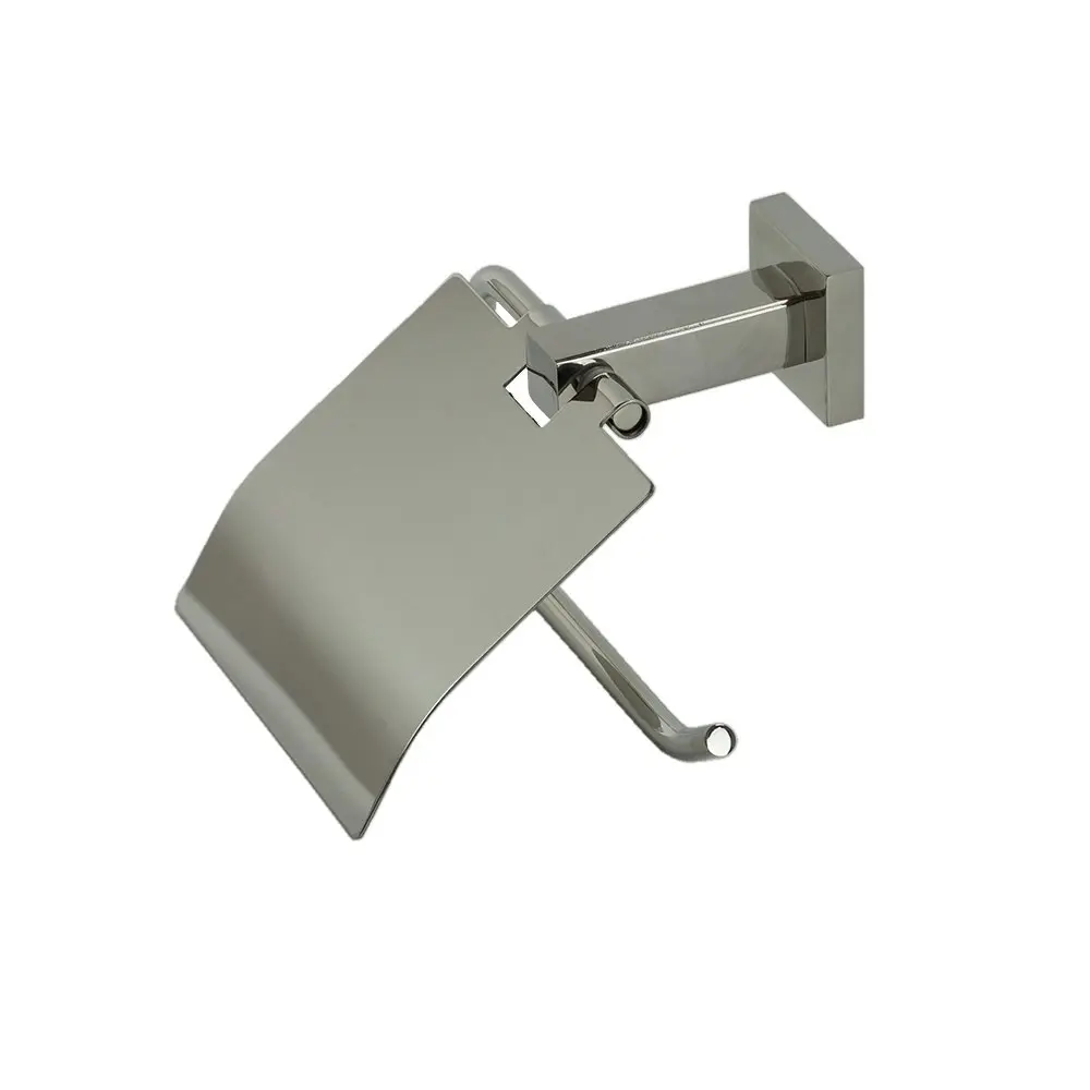 Aguzzo Quadro Wall Mounted Toilet Paper Roll Holder - Polished Stainless Steel