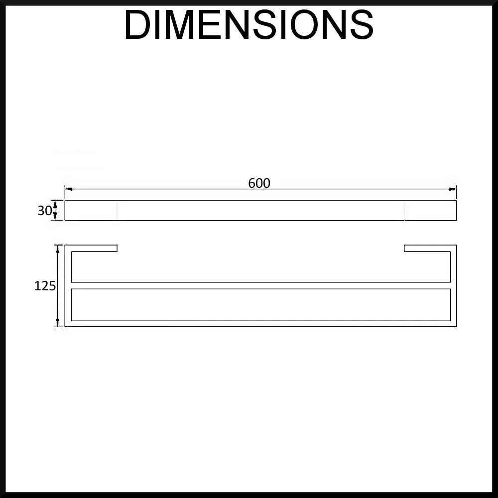 Aguzzo Quadro Glass Shelf with Polished Stainless Steel Arms