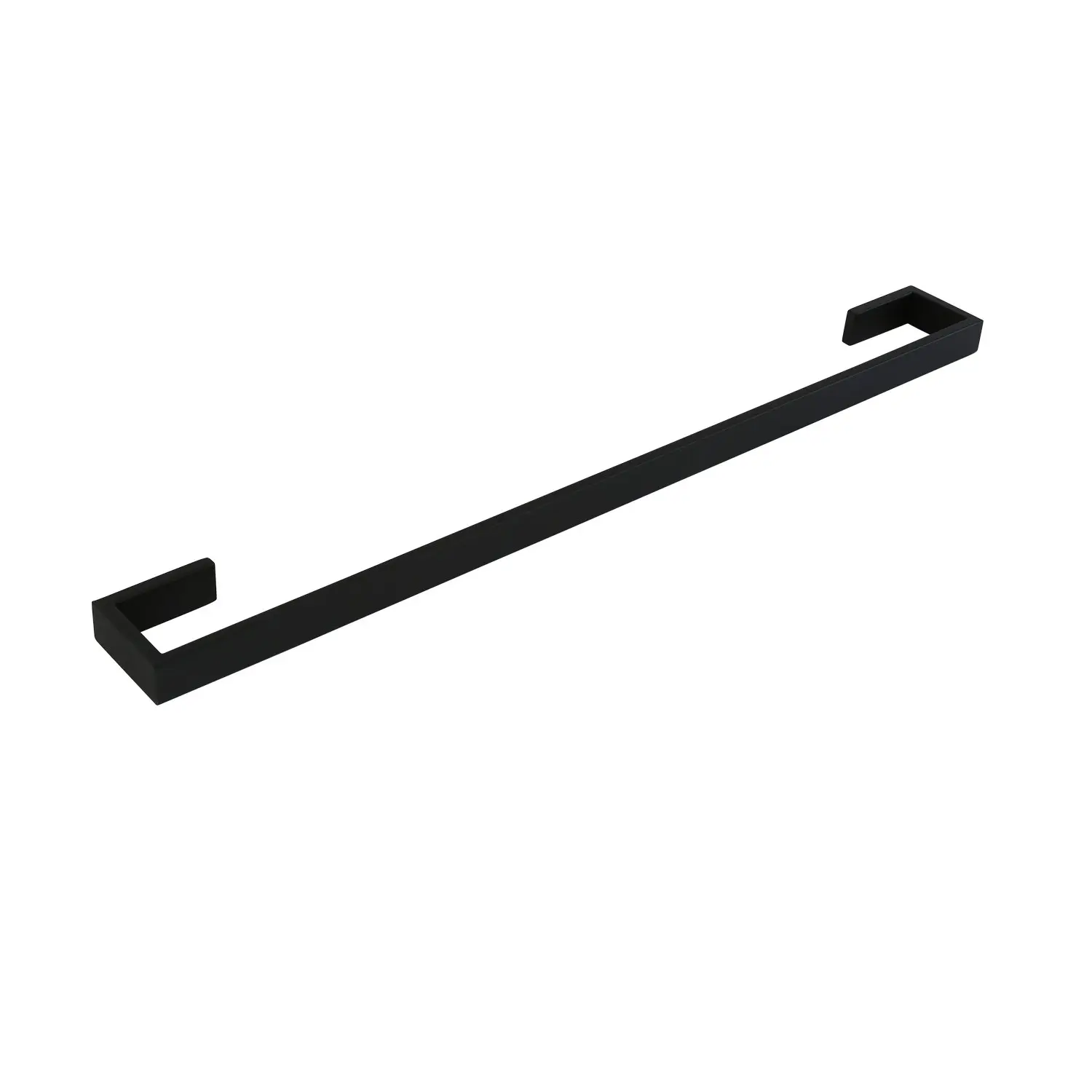 Aguzzo Montangna Stainless Steel Single Towel Rail 750mm - Matte Black