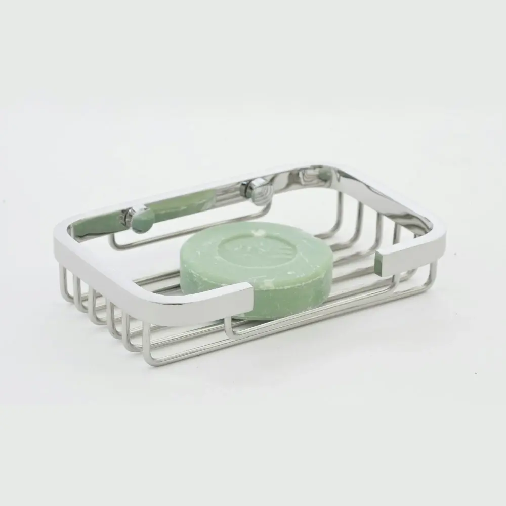 Aguzzo Stainless Steel Soap Basket Dish - Chrome