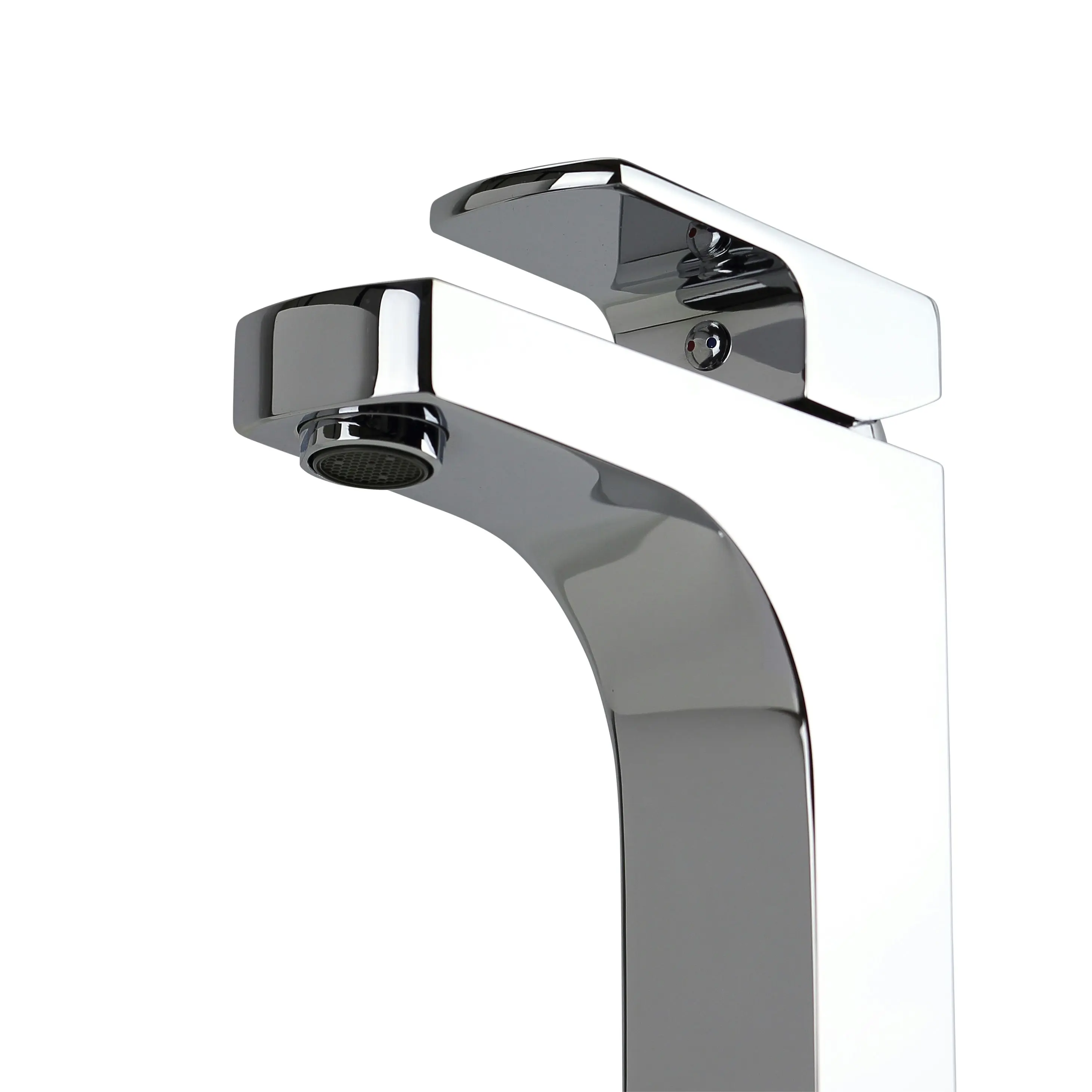 Aguzzo Terrus Tall Single Lever Basin Mixer - Polished Chrome