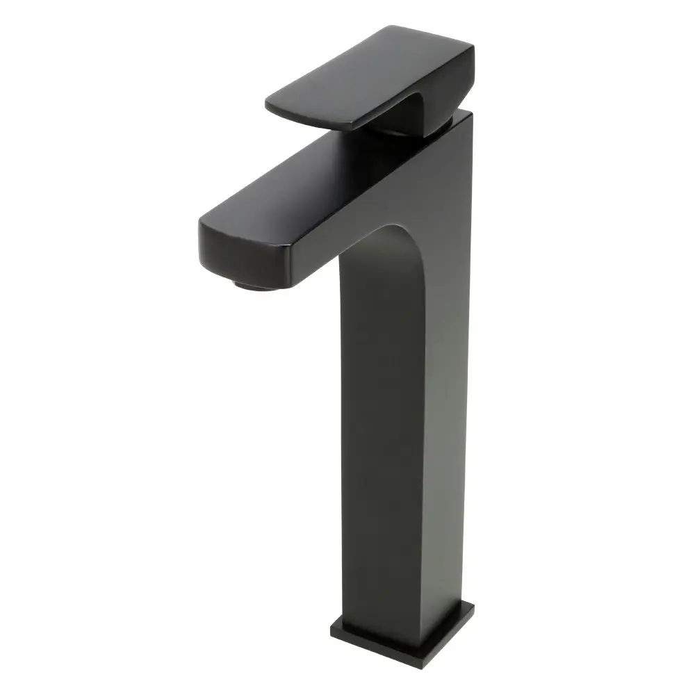 Aguzzo Terrus Tall Single Lever Basin Mixer Tap - Matte Black