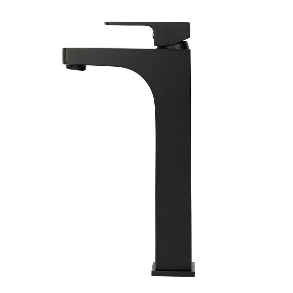 Aguzzo Terrus Tall Single Lever Basin Mixer Tap - Matte Black