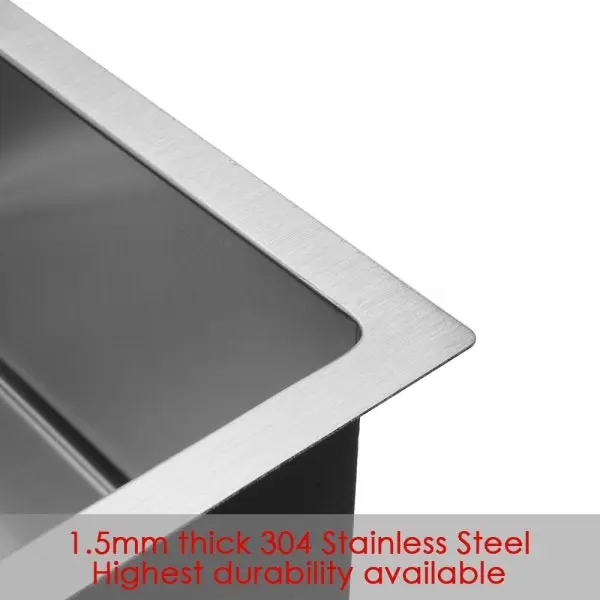 Swedia Dromma Kitchen Sink 1000mm 1 + 1/2 Bowl with Drainer - 1. 5mm Stainless Steel