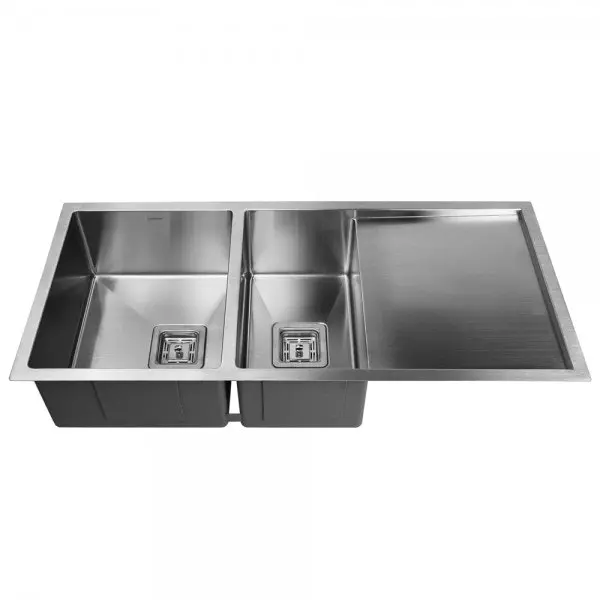 Swedia Dromma Kitchen Sink 1000mm 1 + 1/2 Bowl with Drainer - 1. 5mm Stainless Steel