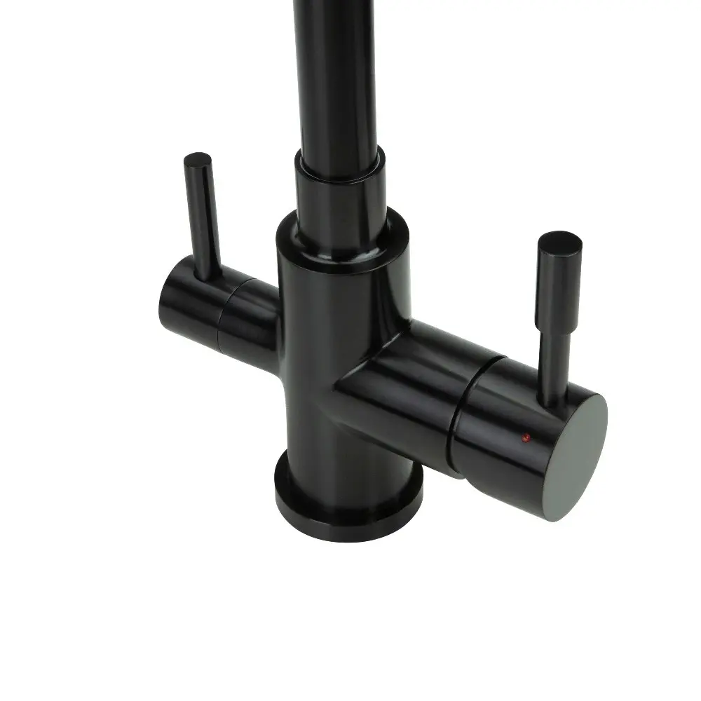 Swedia Otto Stainless Steel Kitchen Mixer Tap - Black Satin