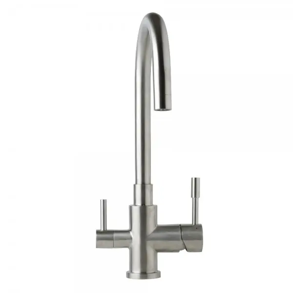 Swedia Otto Stainless Steel Kitchen Mixer with Filtered Water Outlet - Brushed