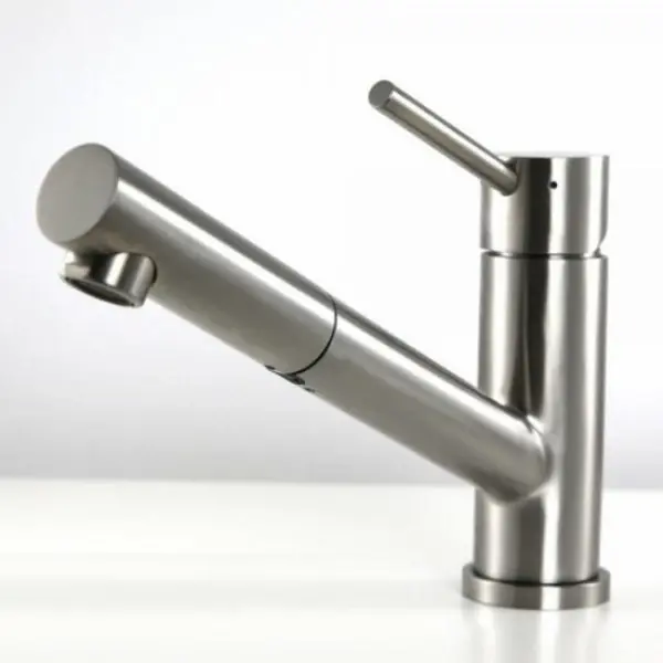 Swedia Oskar Stainless Steel Kitchen Sink Mixer with Pull-Out- Brushed