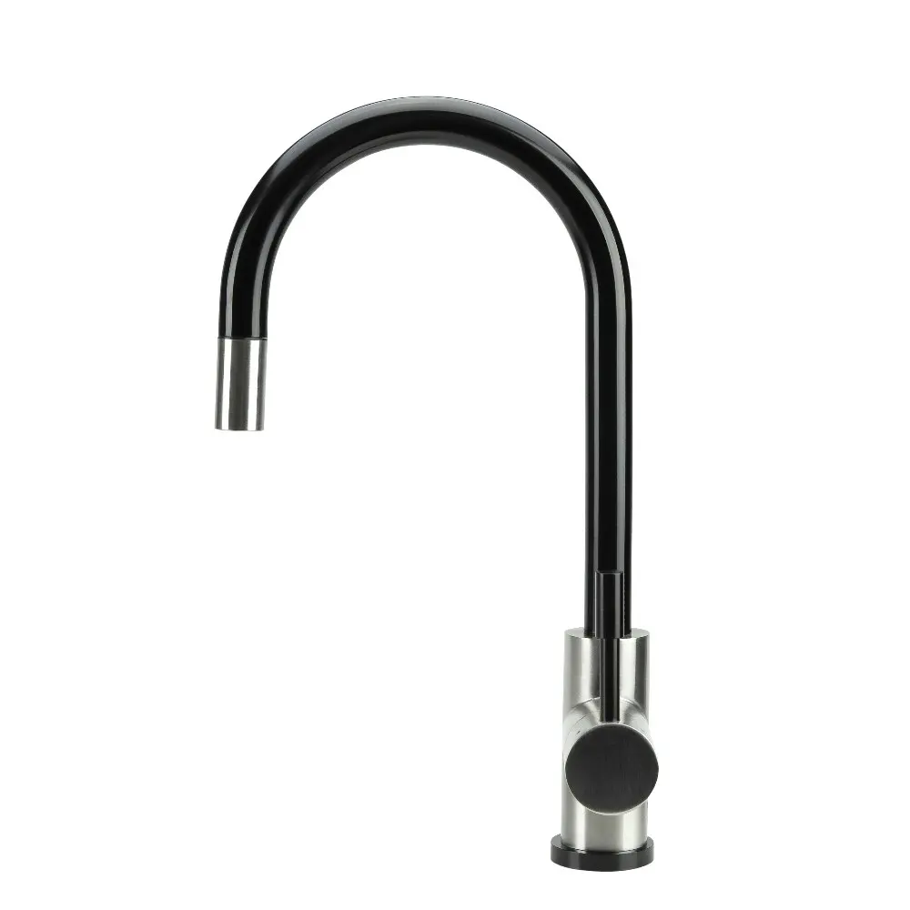 Swedia Klaas Stainless Steel Kitchen Mixer Tap w Pull-Out - Brushed Black Satin