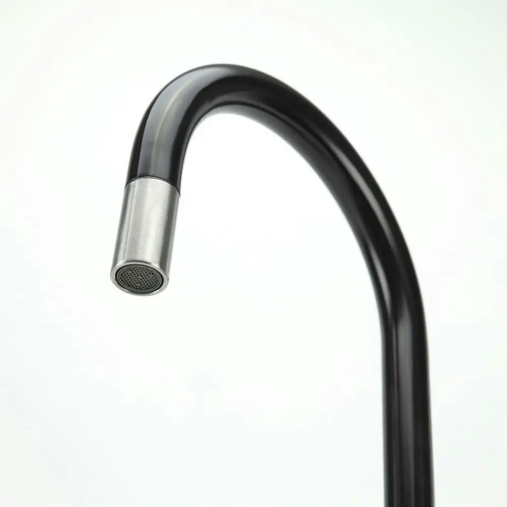 Swedia Klaas Stainless Steel Kitchen Mixer Tap w Pull-Out - Brushed Black Satin