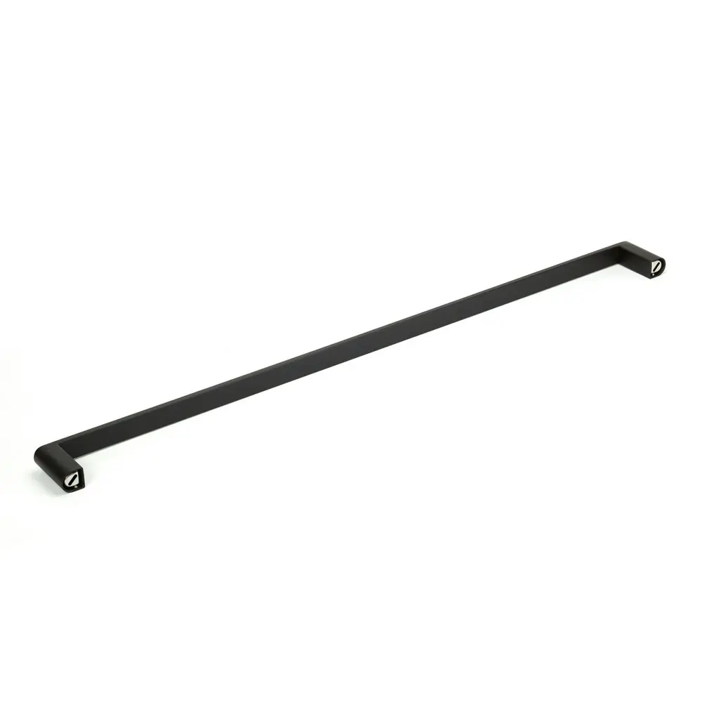 Vale Fluid 900mm Stainless Steel Single Towel Rail - Matte Black