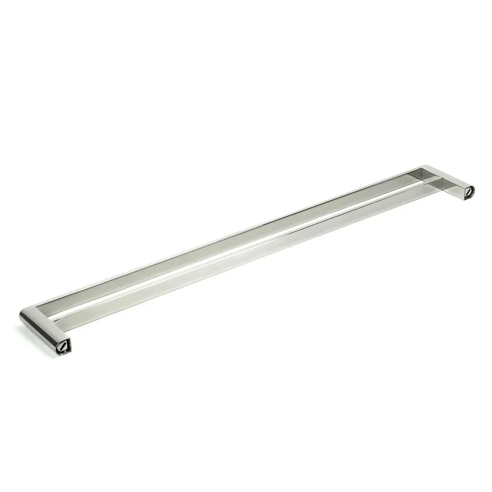 Vale Fluid 900mm Double Towel Rail - Polished Stainless Steel