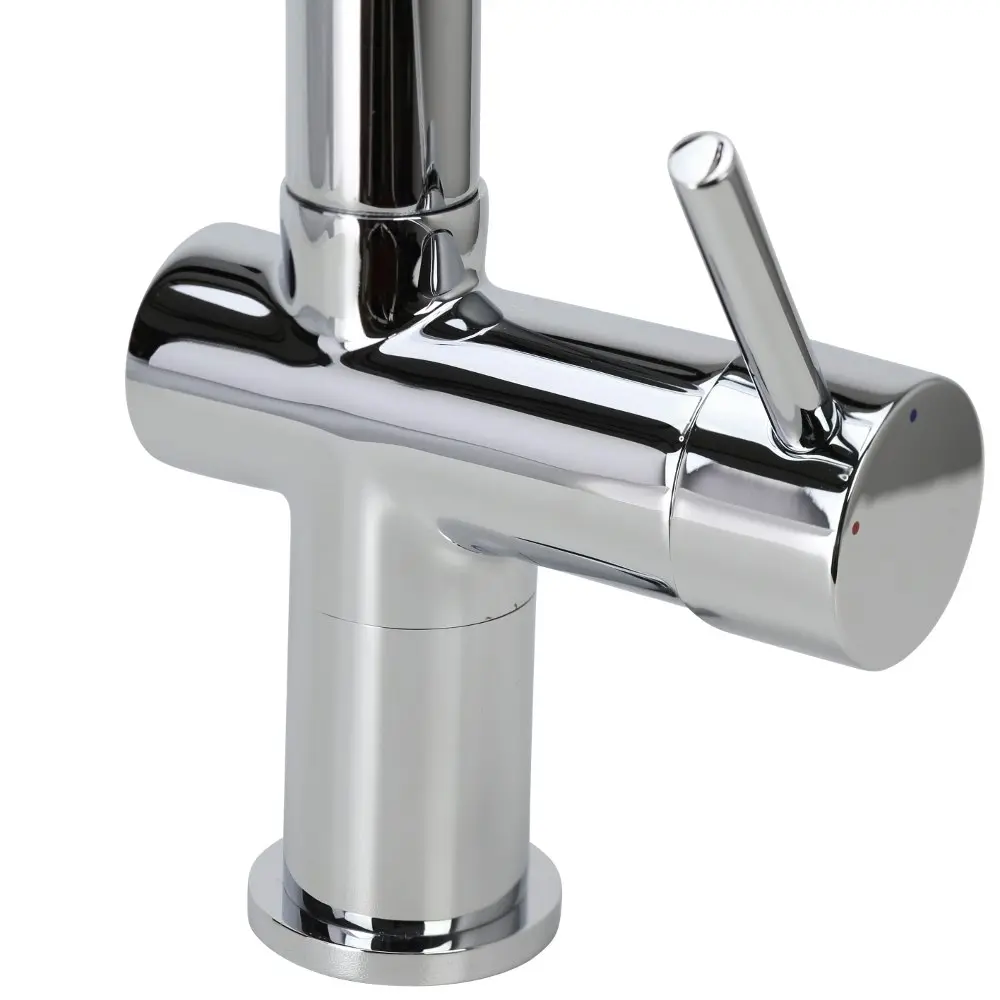 Vale Superb Pull Out Goose Neck Kitchen Mixer Tap - Chrome