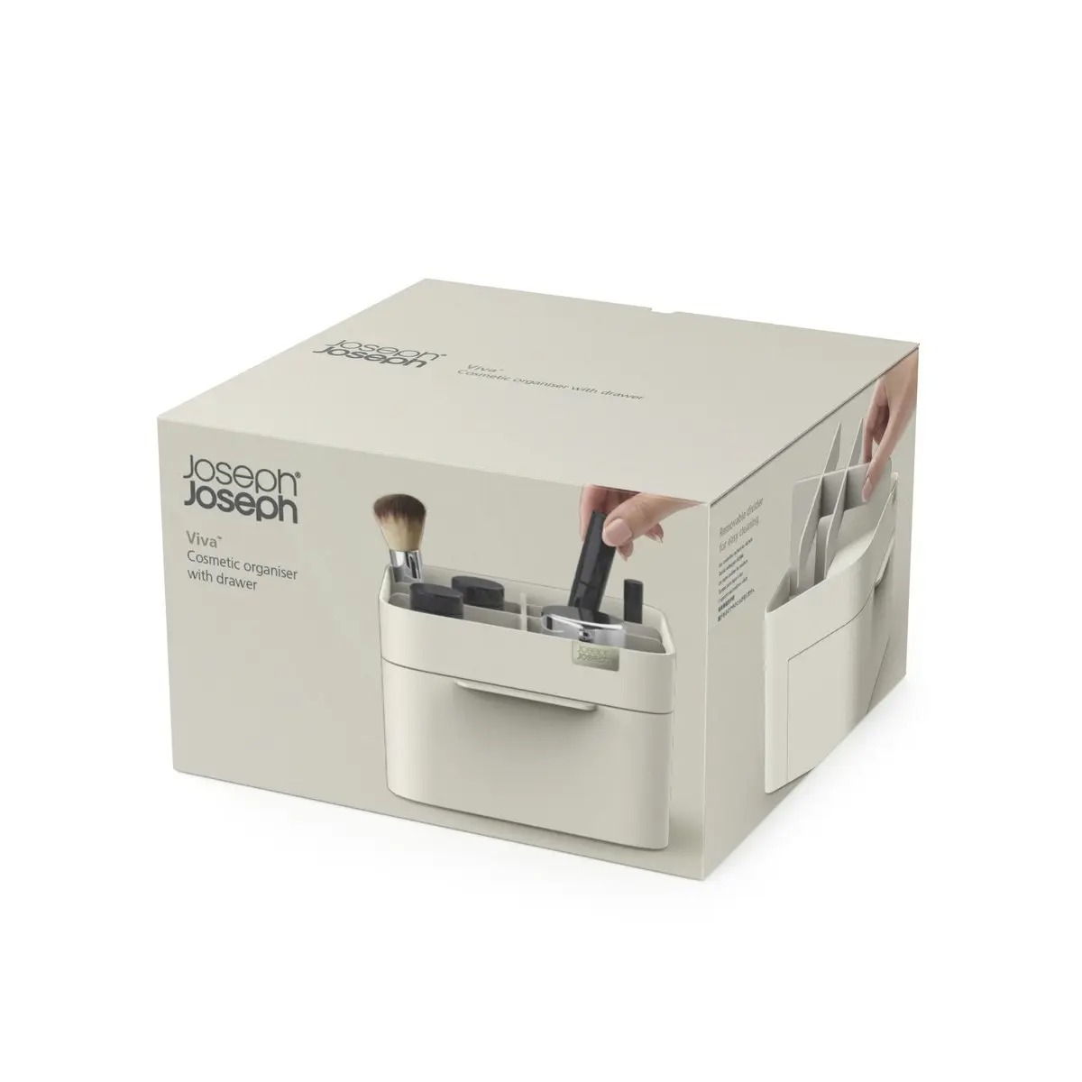 Joseph Joseph Viva Cosmetic Organiser with Drawer - Shell