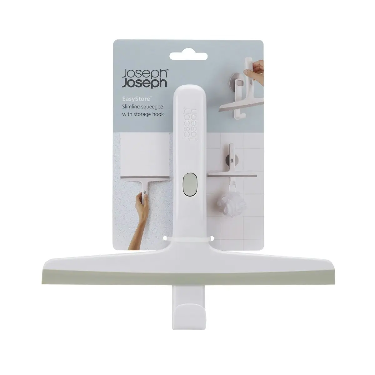 Joseph Joseph EasyStore Slimline Squeegee with Storage Hook - Grey