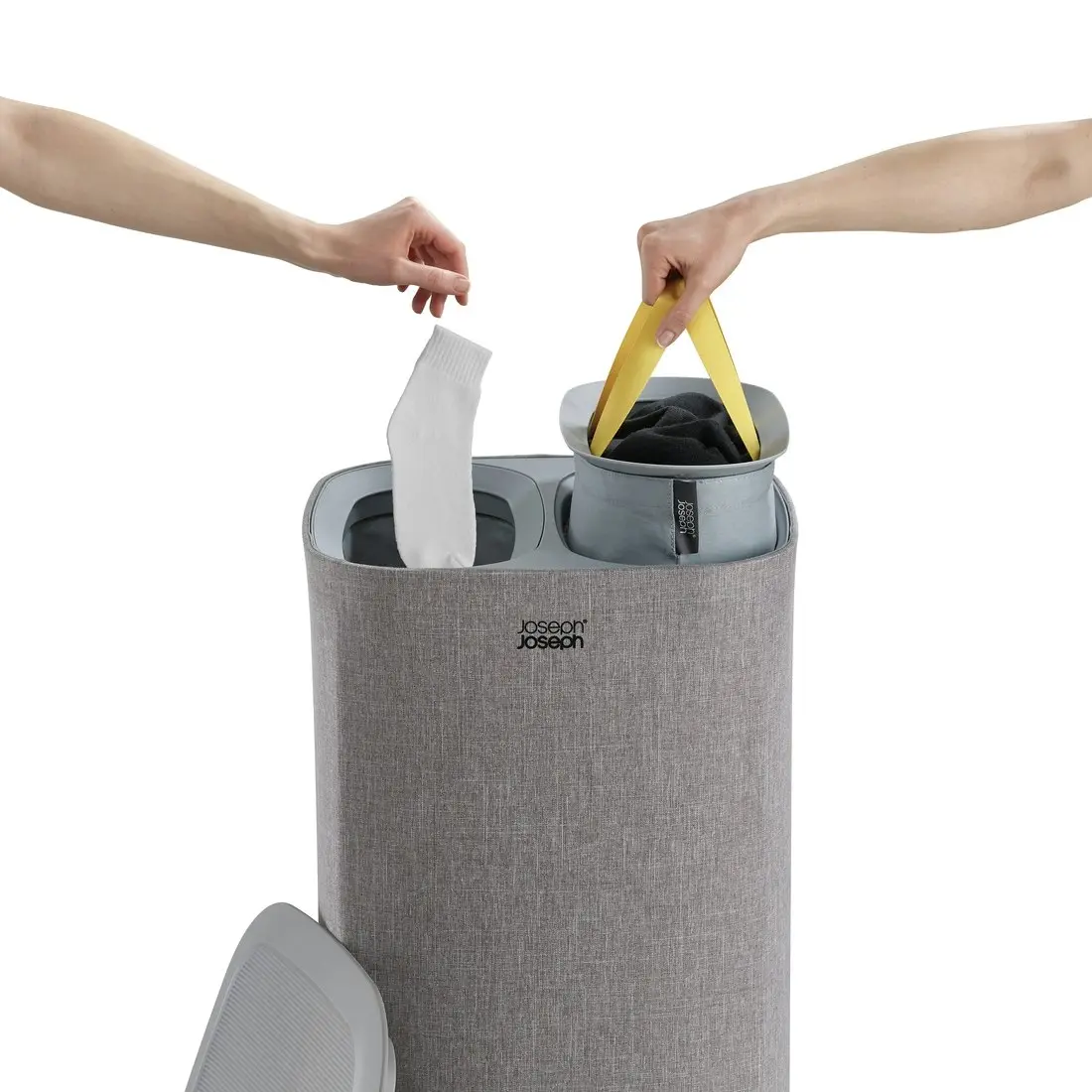 Joseph Joseph Tota 60 Litre Laundry Separation Basket - Grey