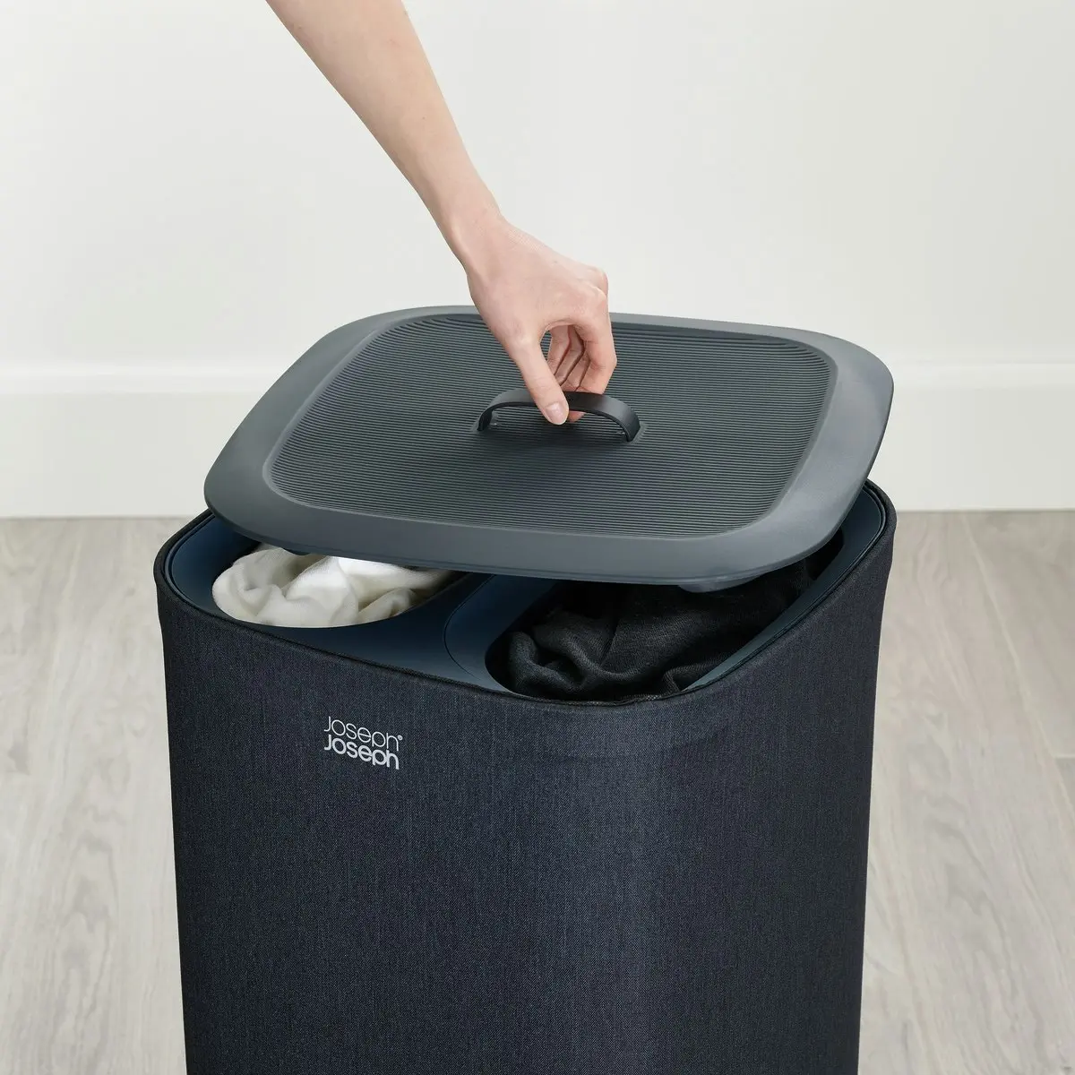 Joseph Joseph Tota 60 Litre Laundry Separation Basket - Carbon Black