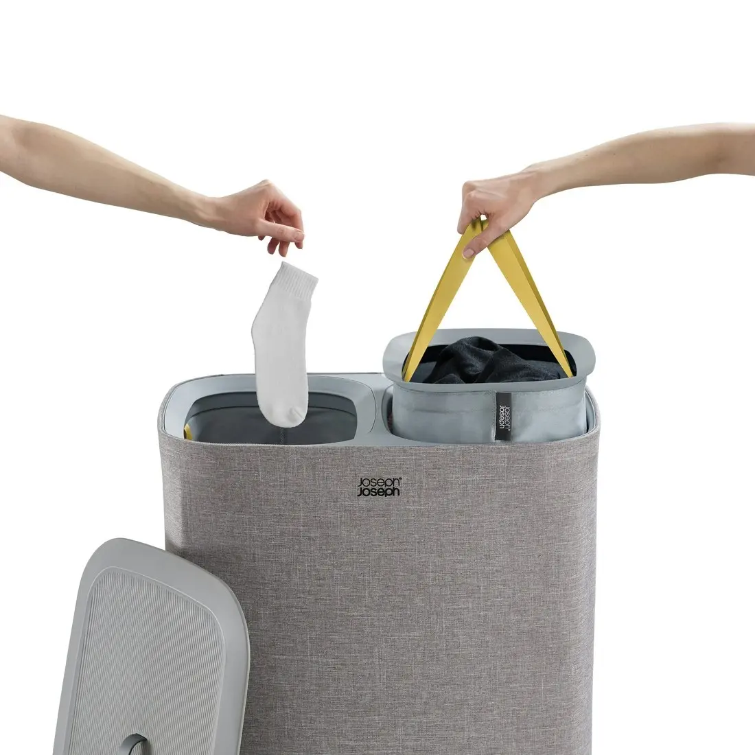 Joseph Joseph Tota 90 Litre Laundry Separation Basket - Grey