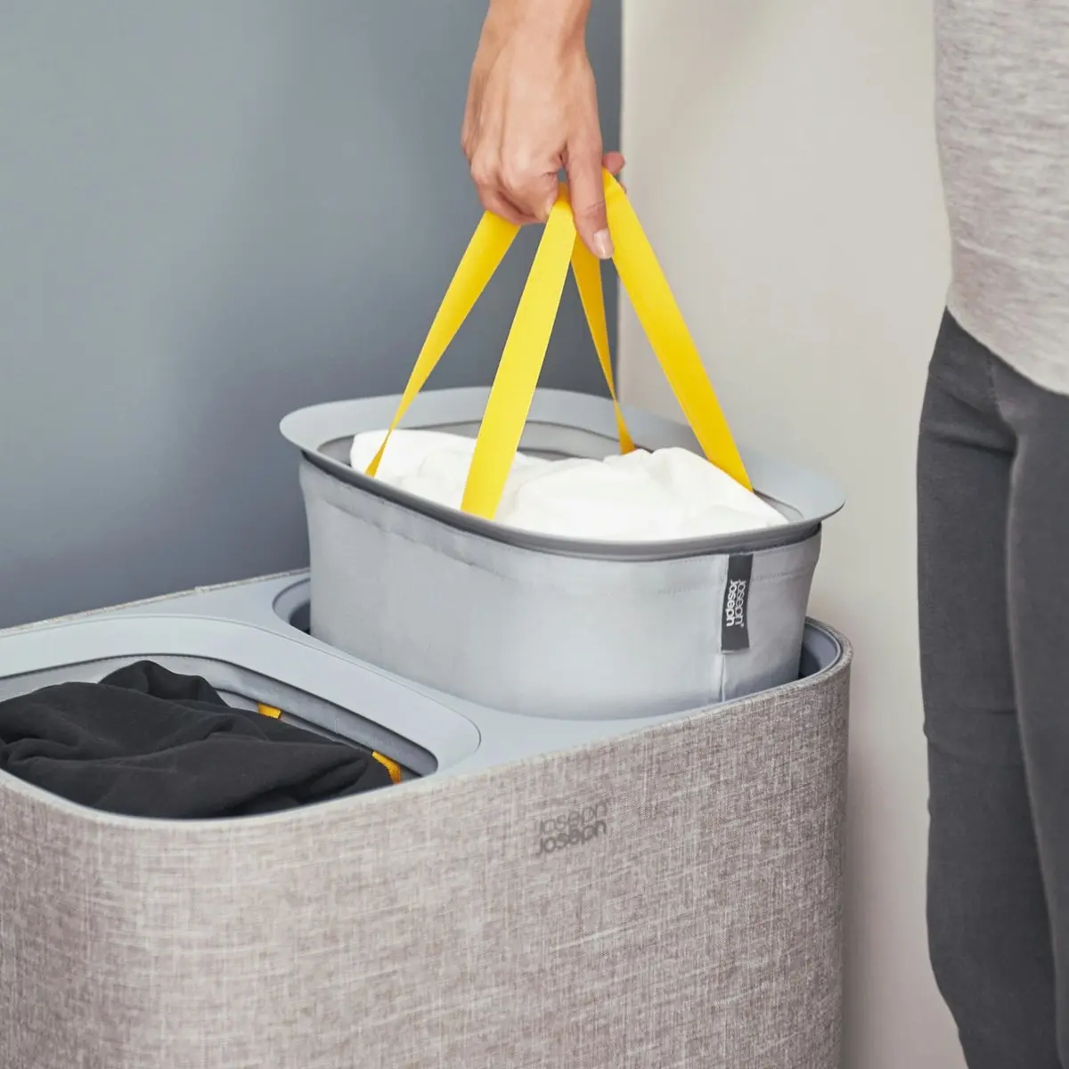 Joseph Joseph Tota 90 Litre Laundry Separation Basket - Grey