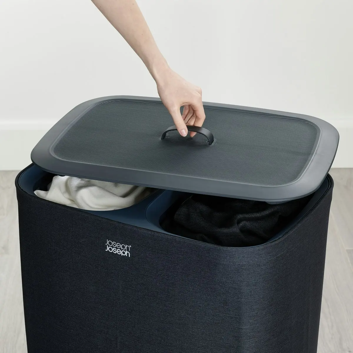 Joseph Joseph Tota 90 Litre Laundry Separation Basket - Carbon Black