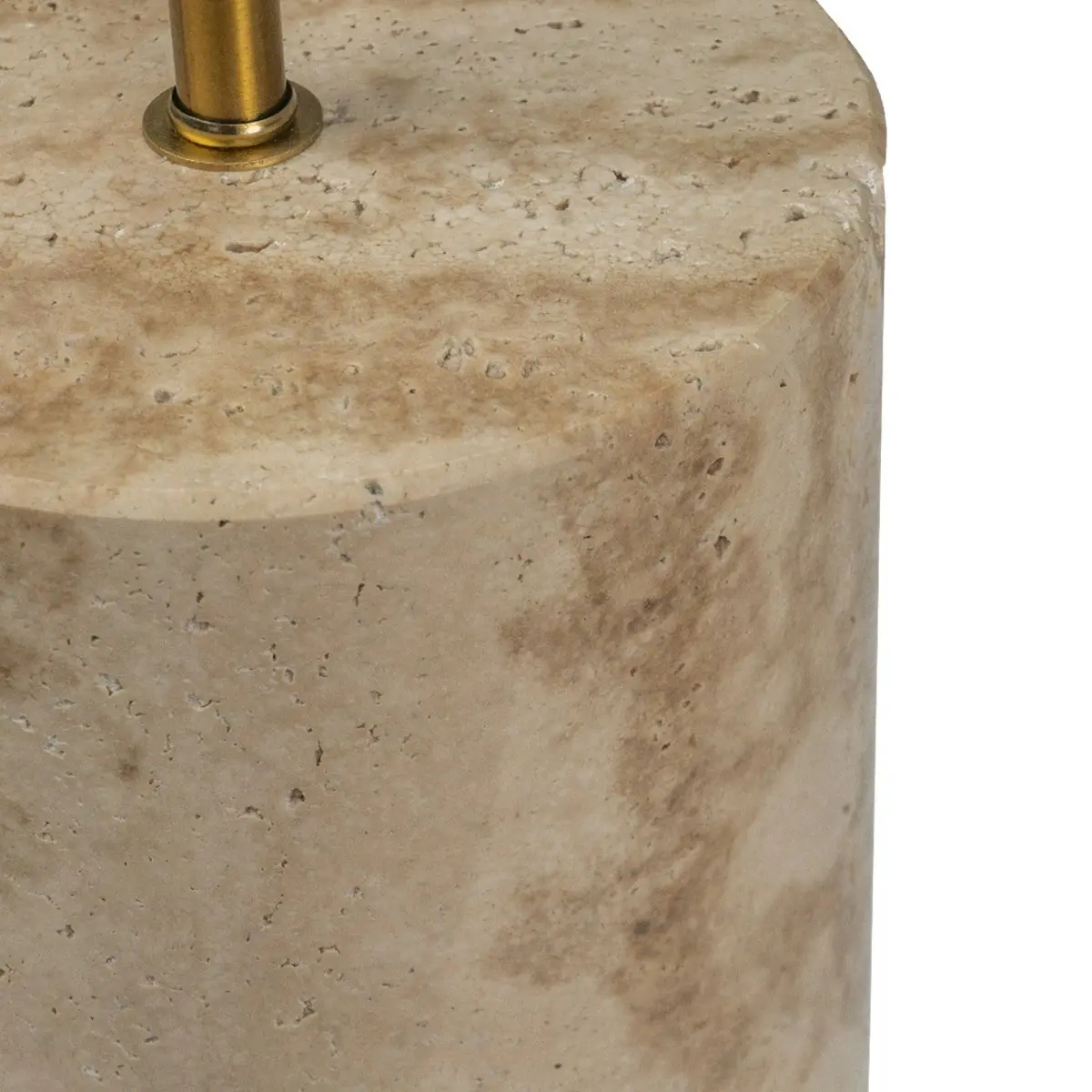 Cafe Lighting Pisano Travertine Table Lamp - White