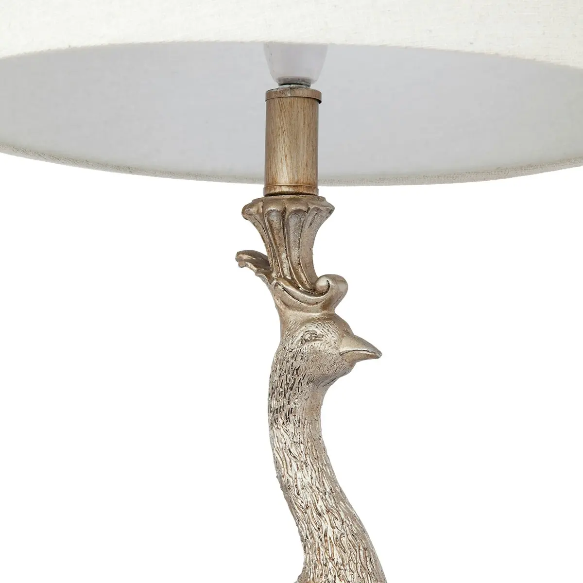 Cafe Lighting Peacock Table Lamp - Champagne Gold