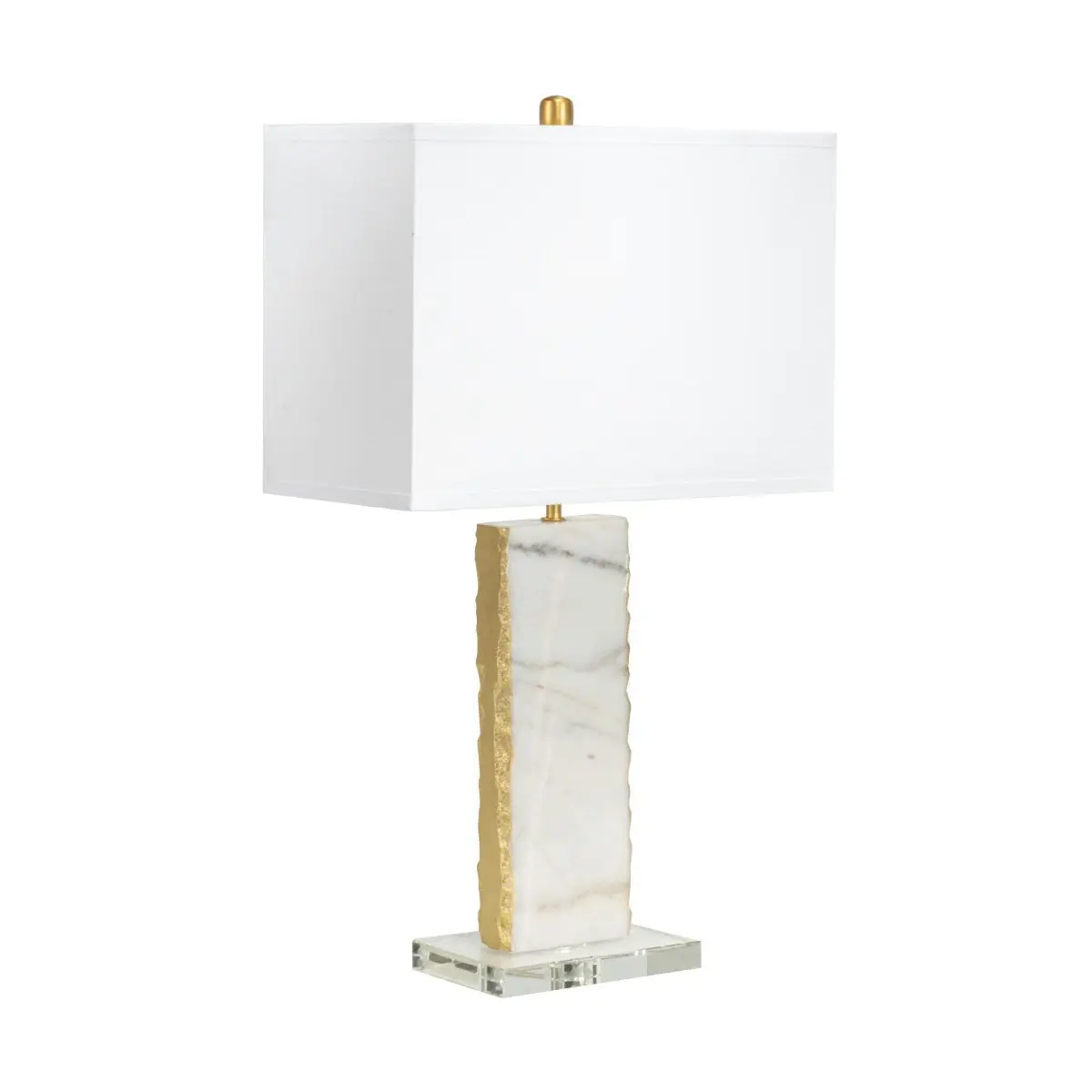 Cafe Lighting Benicia Marble Table Lamp - Gold