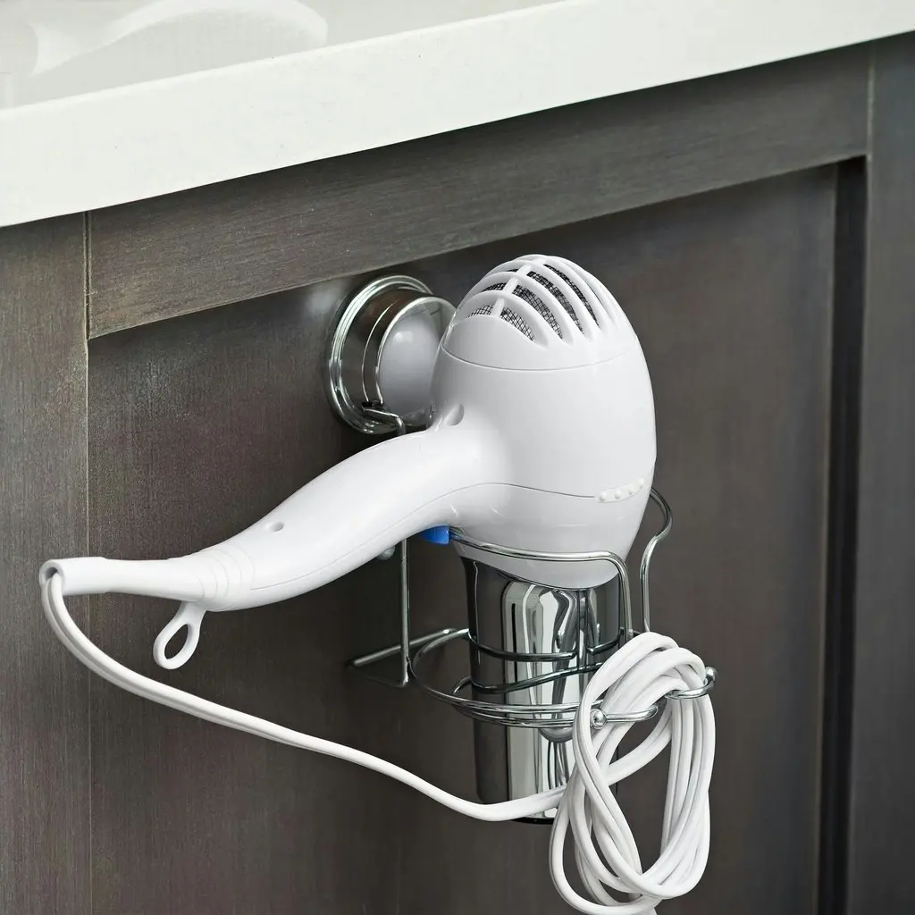 Better Living Kroma Stick N Lock Hairdryer Holder - Chrome