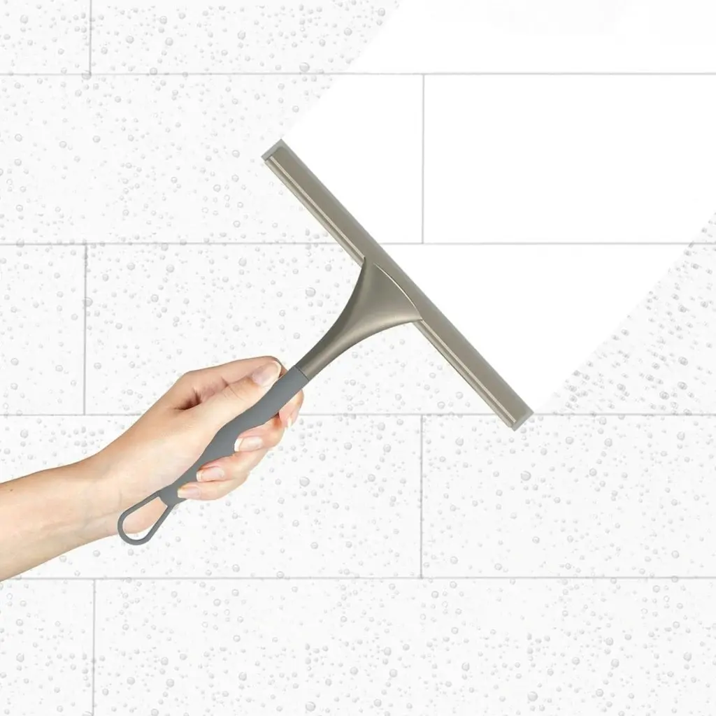 Better Living Soft Grip Shower Squeegee - Grey/Nickel