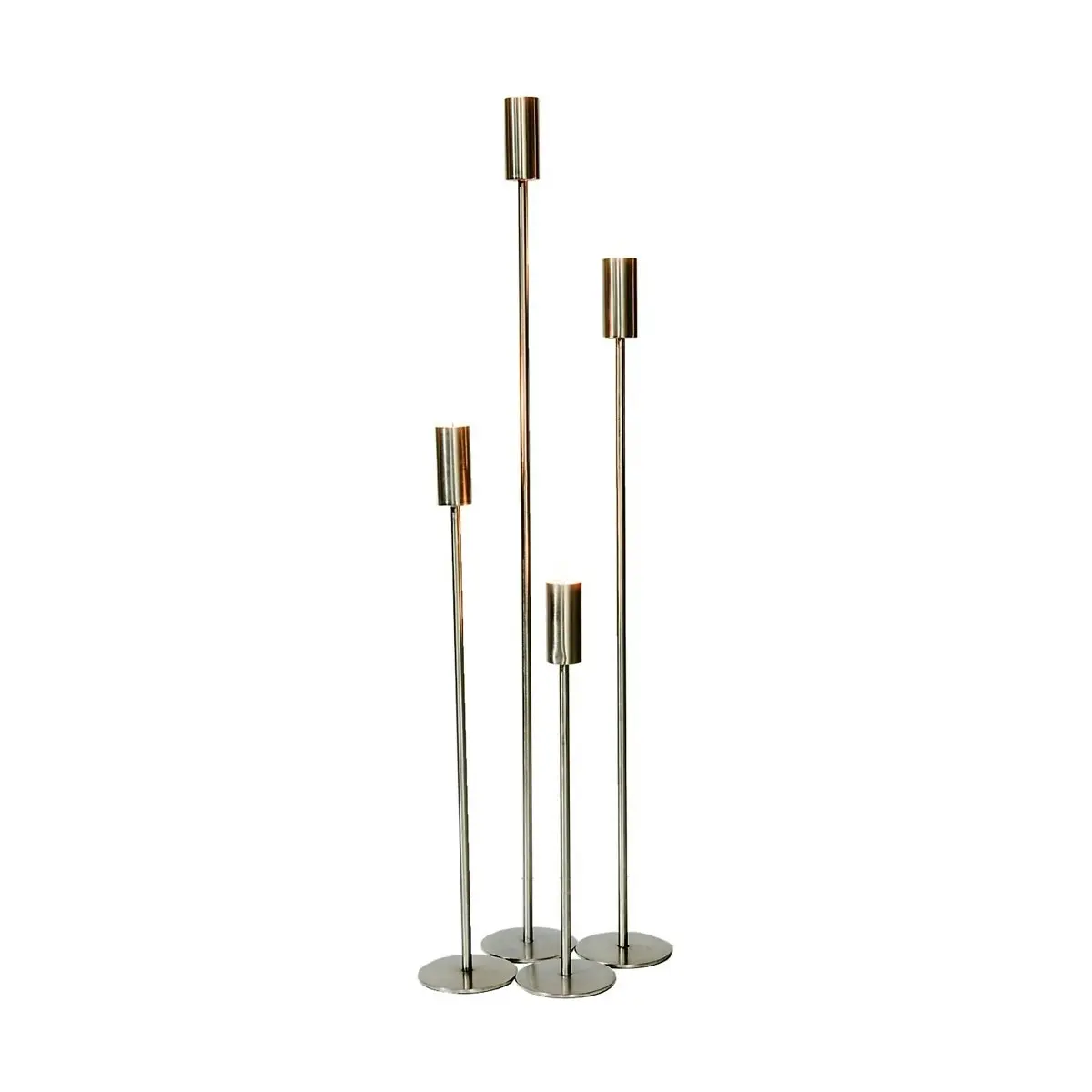 SSH Collection Ava 70cm Tall Single Candle Stand - Nickel