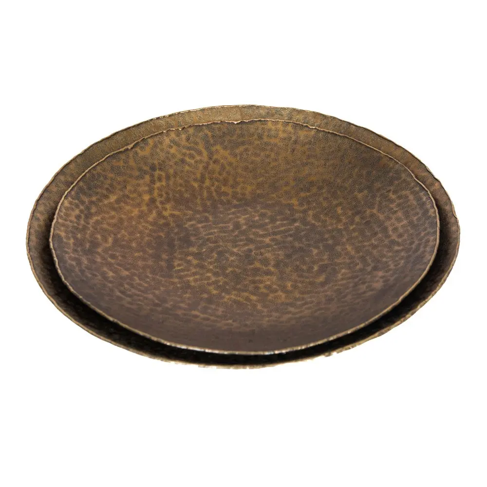 SSH Collection Jason 48cm Wide Decorative Plate - Antique Brass