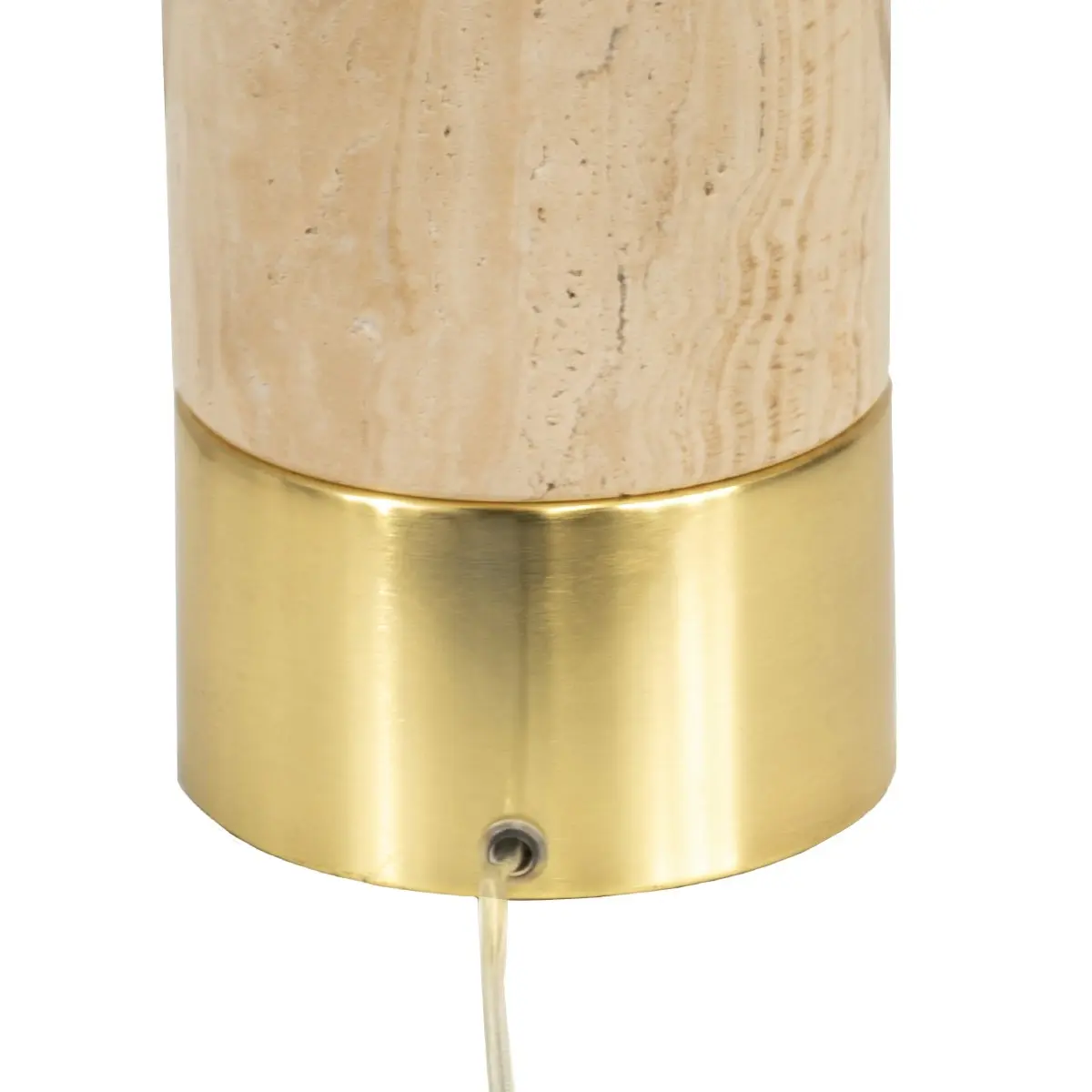 Cafe Lighting Paola Travertine Table Lamp - White