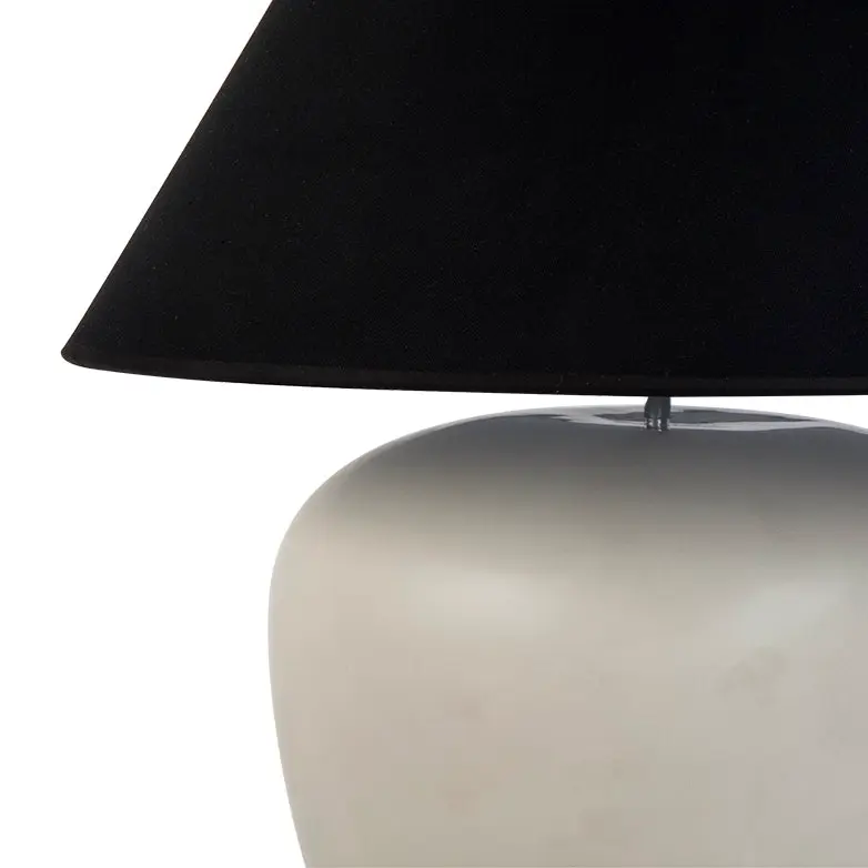 Cafe Lighting Picasso Table Lamp - Natural with Black Shade