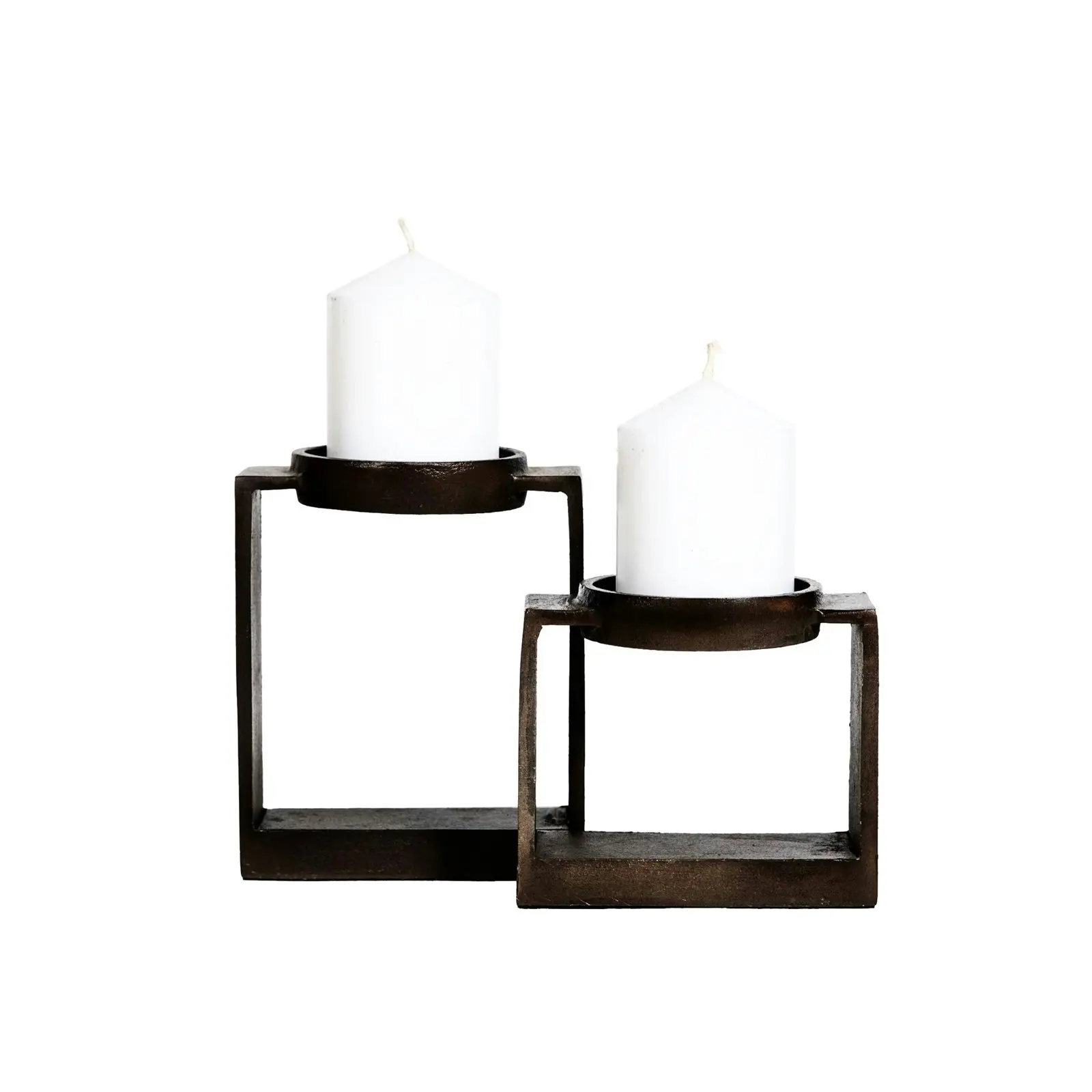 SSH Collection Miles 16. 5cm Single Candle Stand - Antique Brown