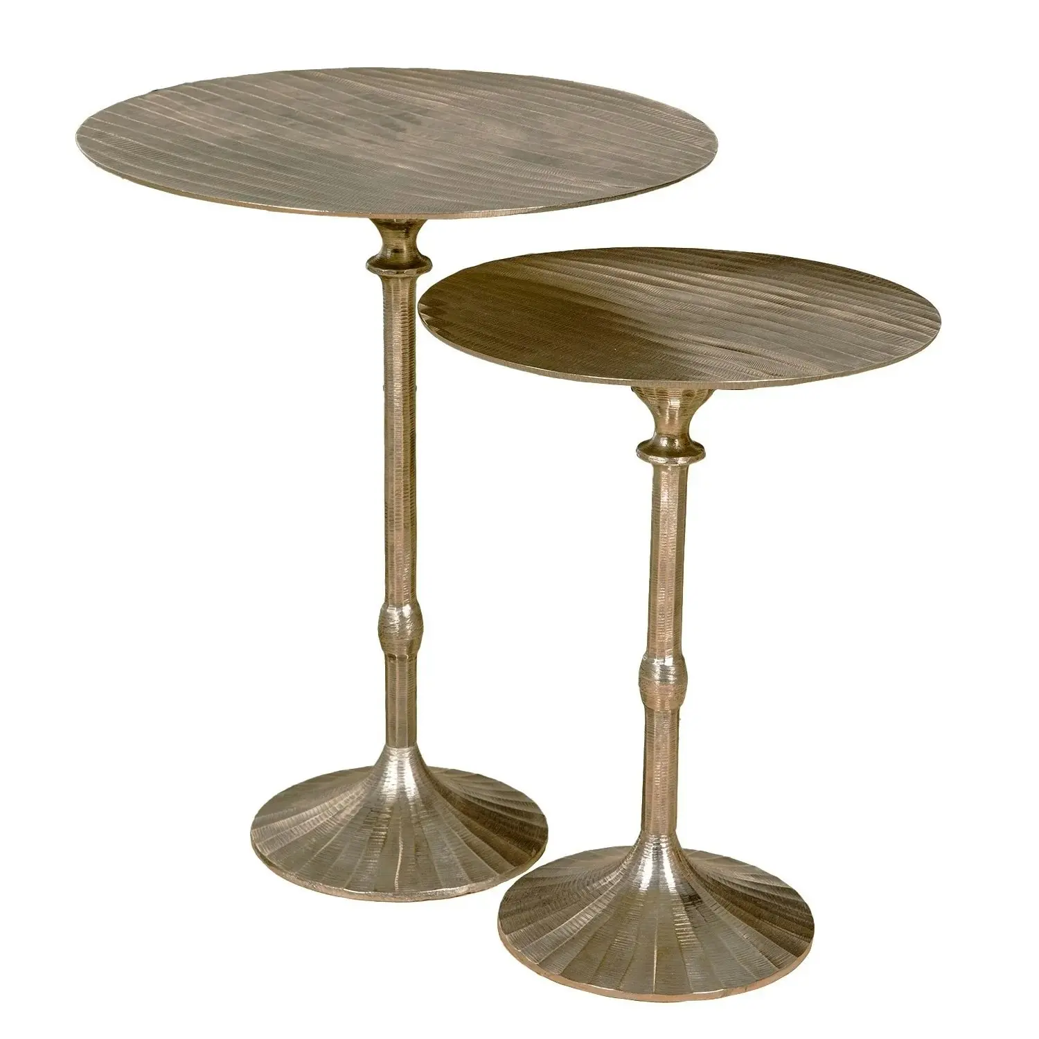 SSH Collection Chizzel 39. 5cm Wide Side Table - Antique Gold