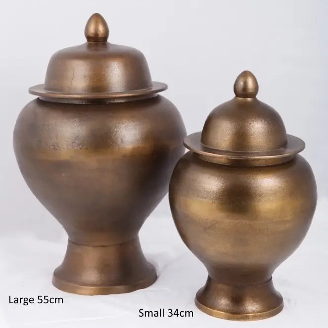 SSH Collection Zanzibar Large 55cm Ginger Pot - Bronze