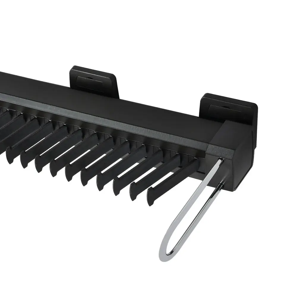 Heuger Slide-Out Side-Mounted Tie Rack - Dark brown