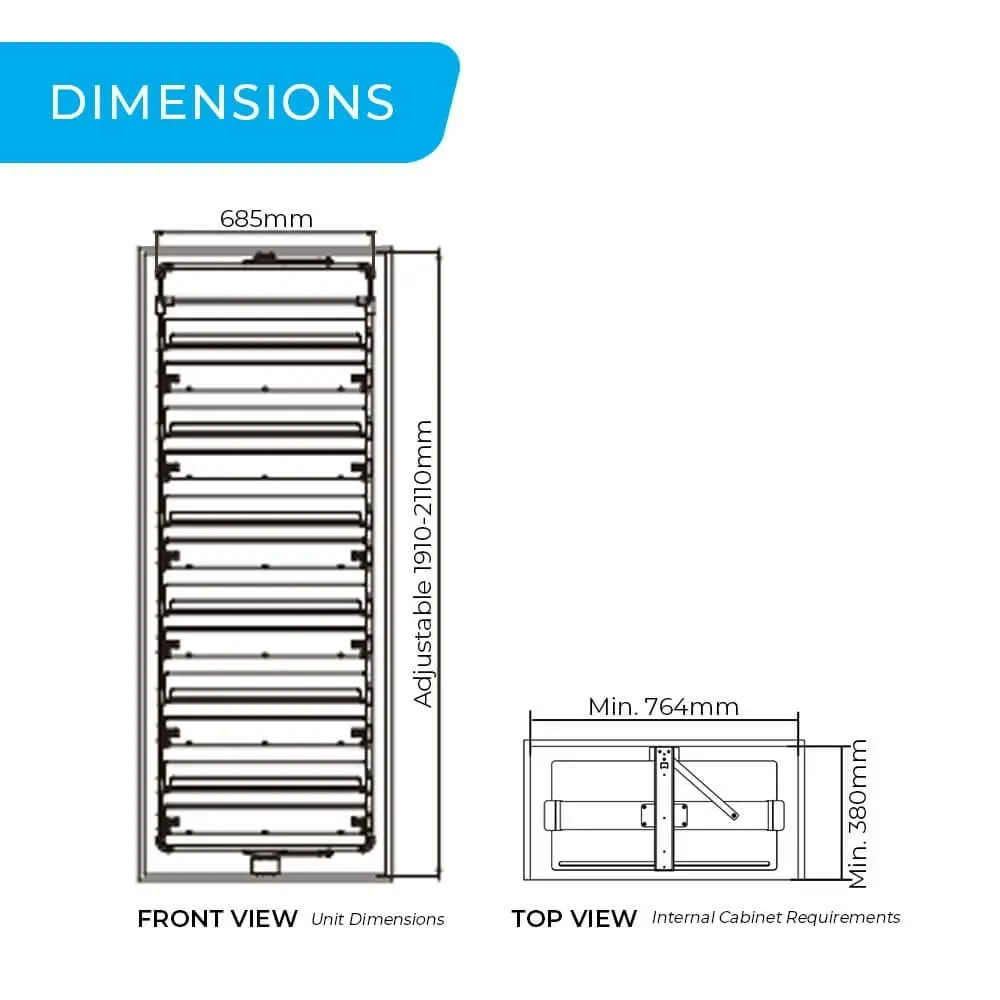 Higold B Series Rotating Shoe Rack (for 80-90cm cupboard)