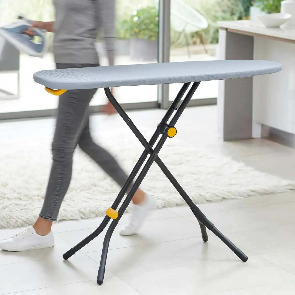 Joseph Joseph Glide Easy-store Ironing Board - Grey/Yellow