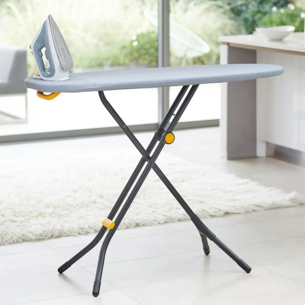 Joseph Joseph Glide Easy-store Ironing Board - Grey/Yellow