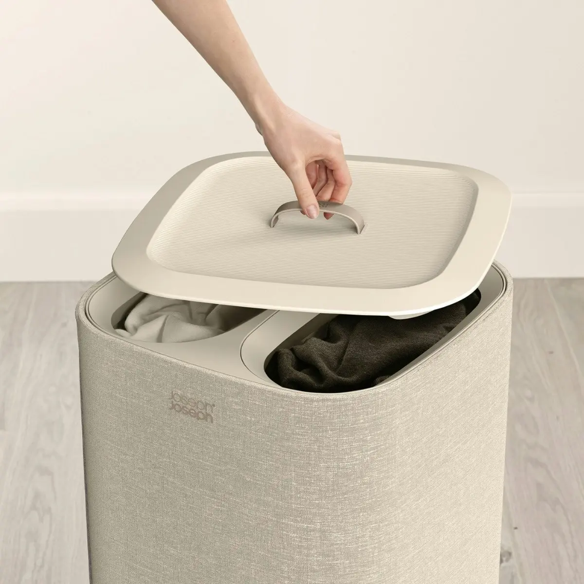 Joseph Joseph Tota 60 Litre Laundry Basket - Ecru