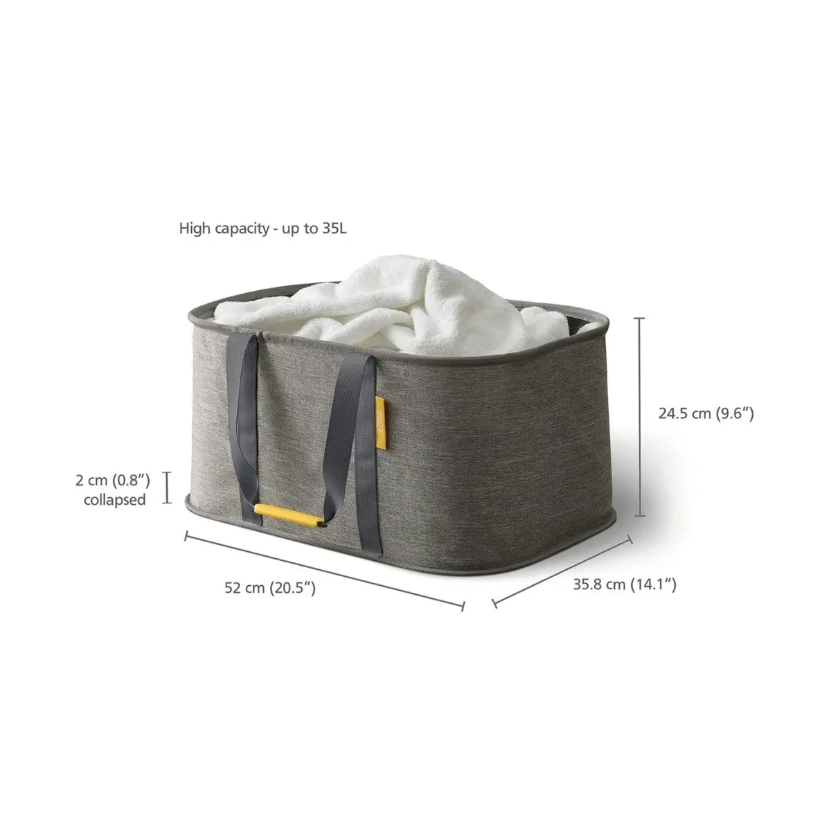 Joseph Joseph Hold-All Collapsible Laundry Basket - Grey