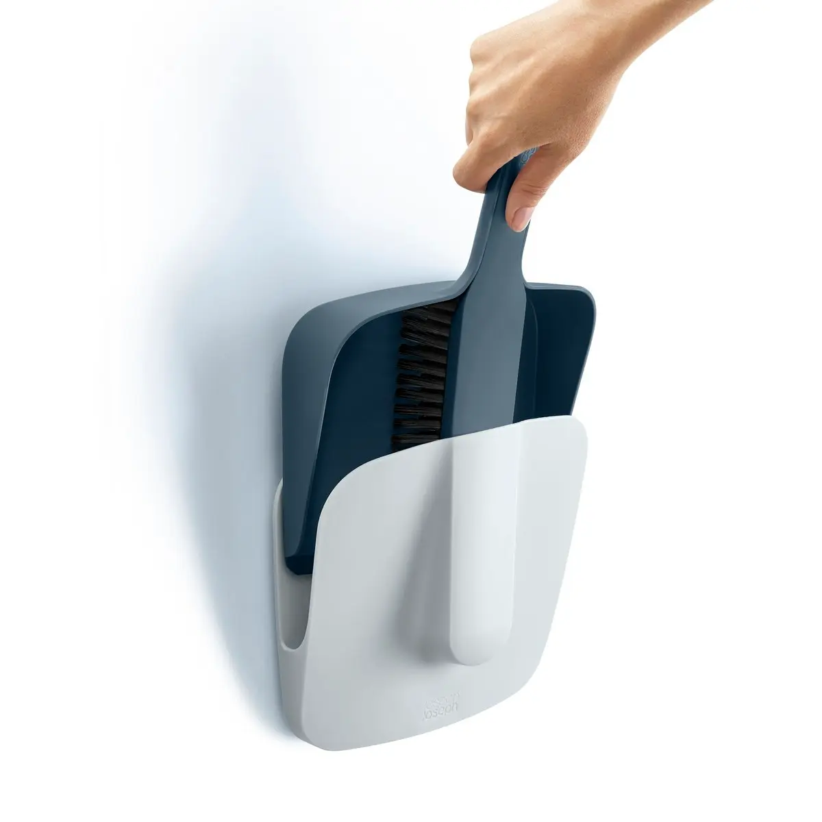 Joseph Joseph CleanStore Wall-mounted Dustpan & Brush with Dust-shield Storage