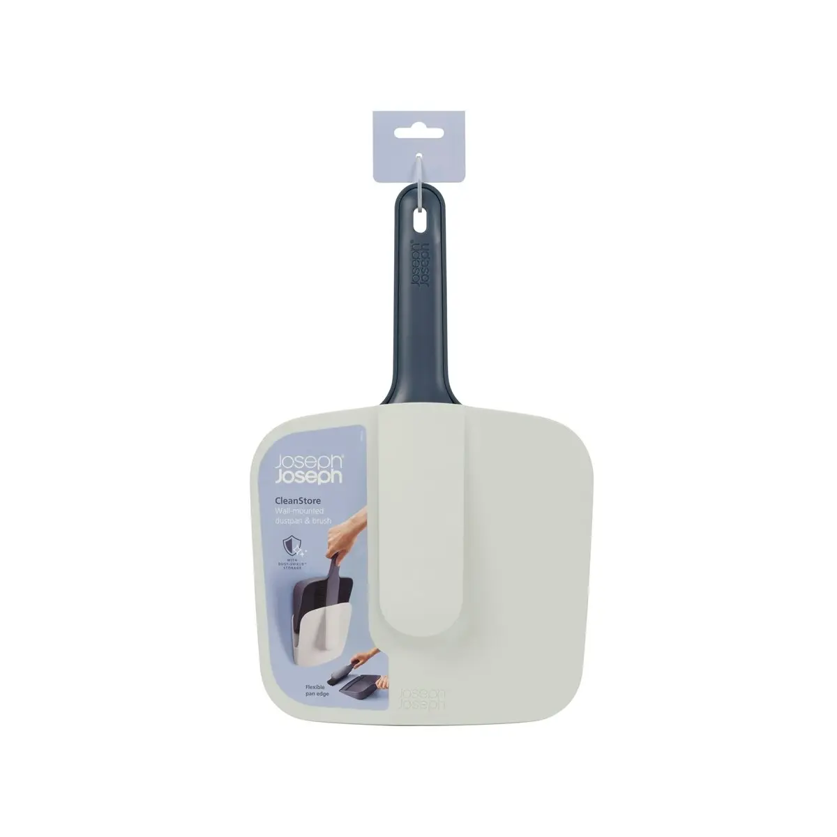 Joseph Joseph CleanStore Wall-mounted Dustpan & Brush with Dust-shield Storage