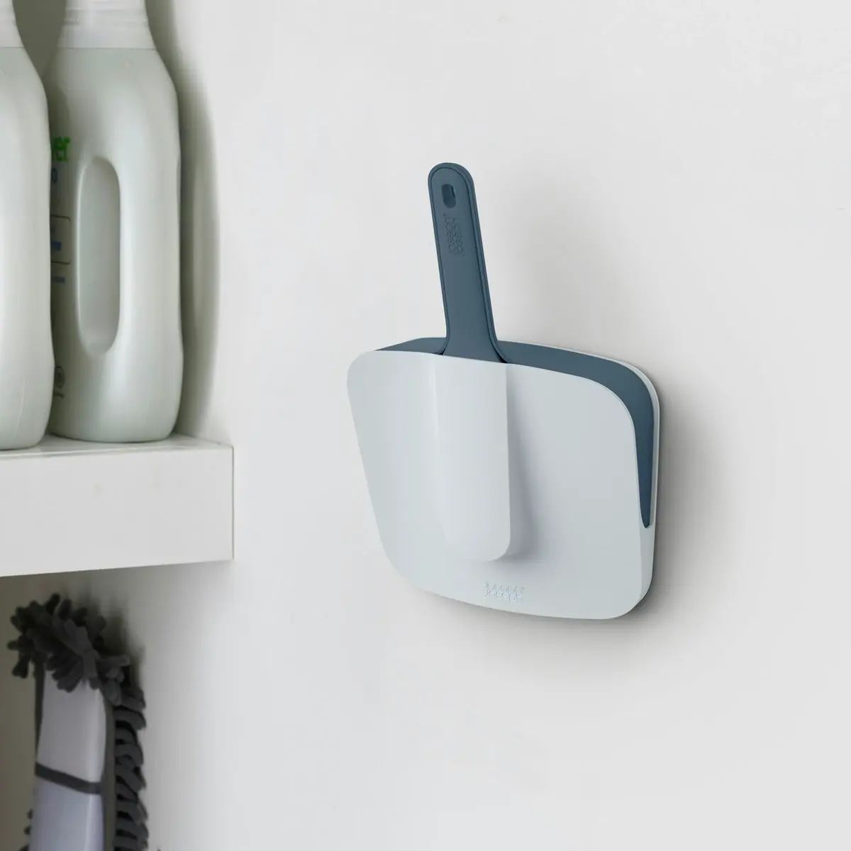 Joseph Joseph CleanStore Wall-mounted Dustpan & Brush with Dust-shield Storage