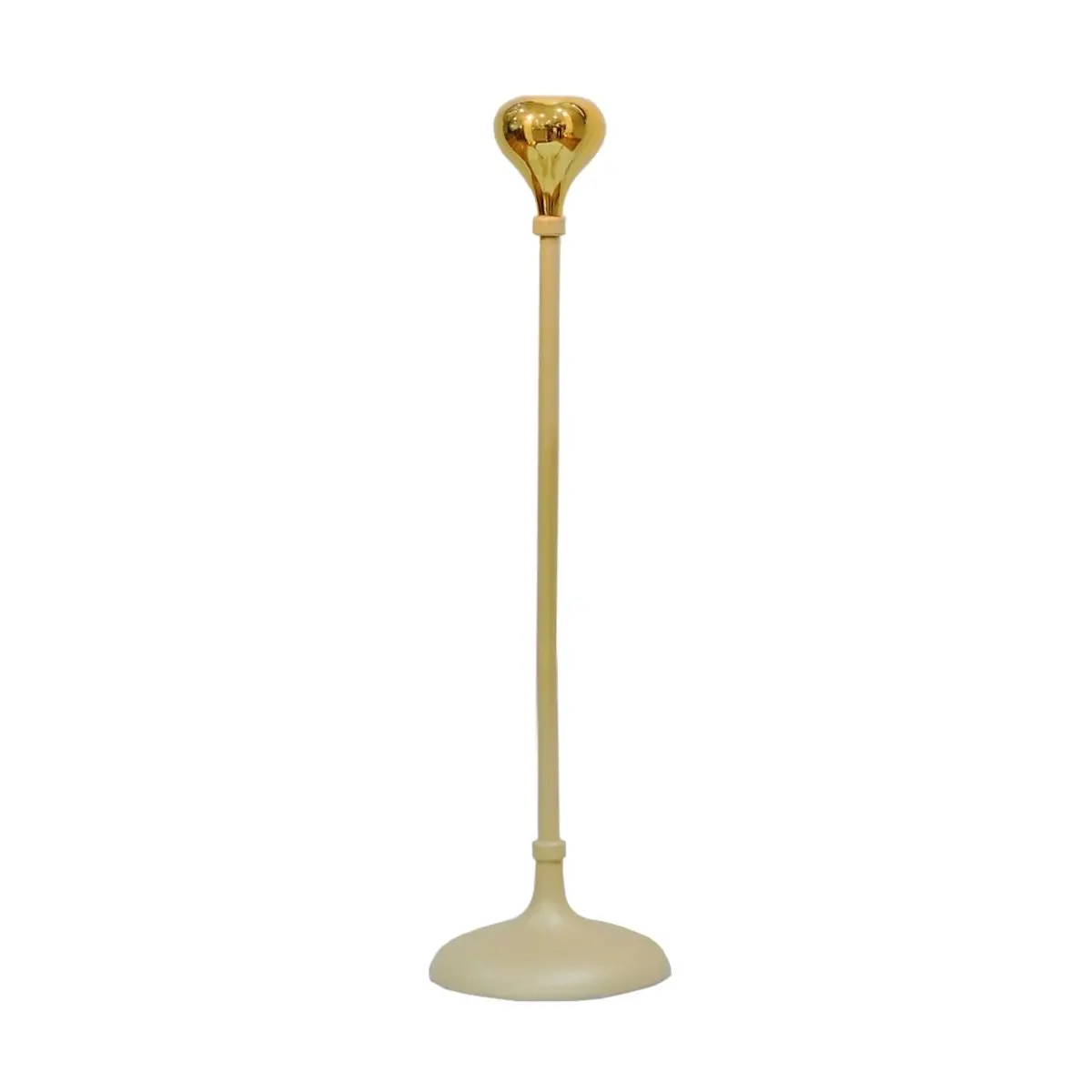 Set of 3 SSH Collection Tear Drop 24 28 and 32cm Tall Single Candle Holders - 2 Tone Gold