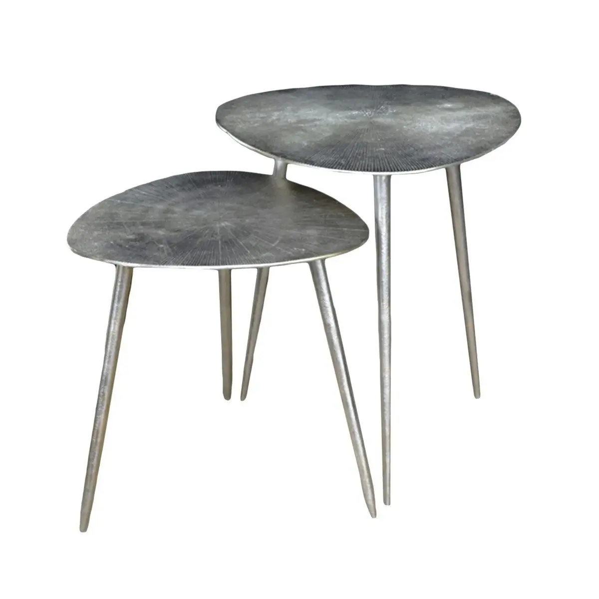 SSH Collection Revival 46cm Wide Side Table - Nickel