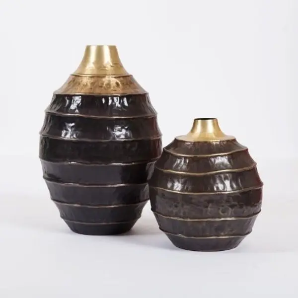 SSH Collection Cocoon Small 30cm Tall Vase - Brass