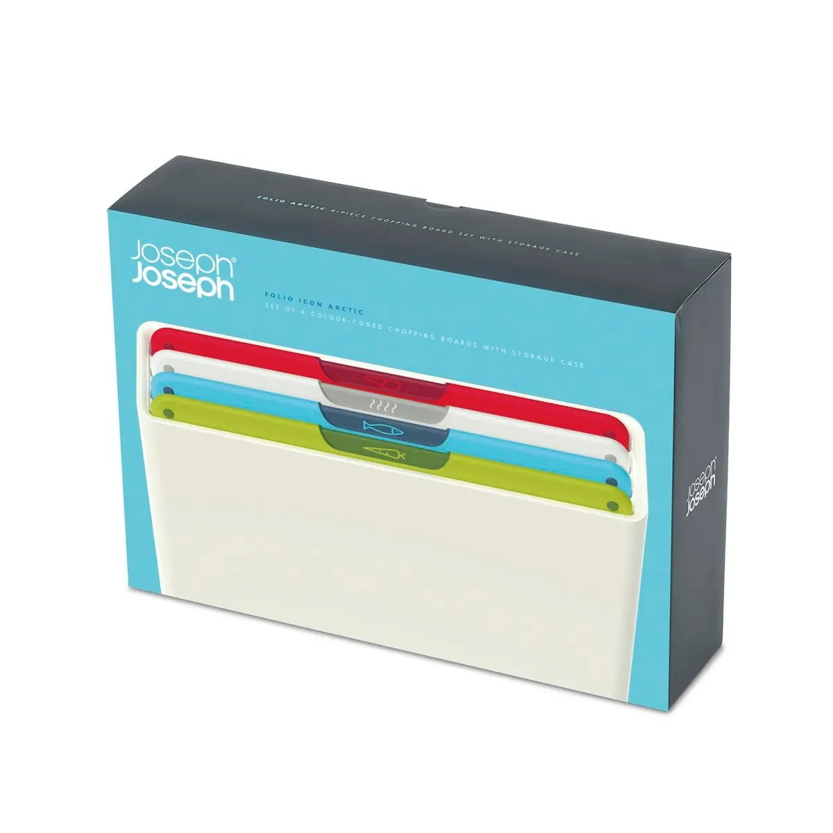 Joseph Joseph Folio Icon 4 Piece Chopping Board Set - Artic White